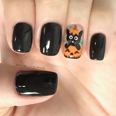 Pumpkin Nail Design-3