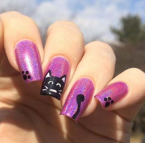 holographic nail designs