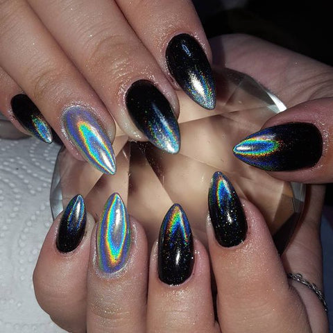 holographic nail designs