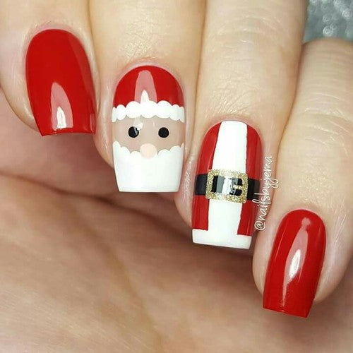 Hottest 50+ Christmas Nail Ideas for 2017-51