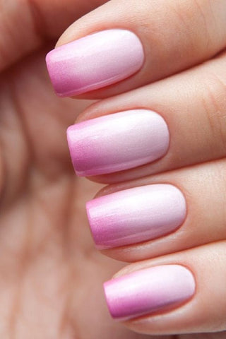 pink nail art design