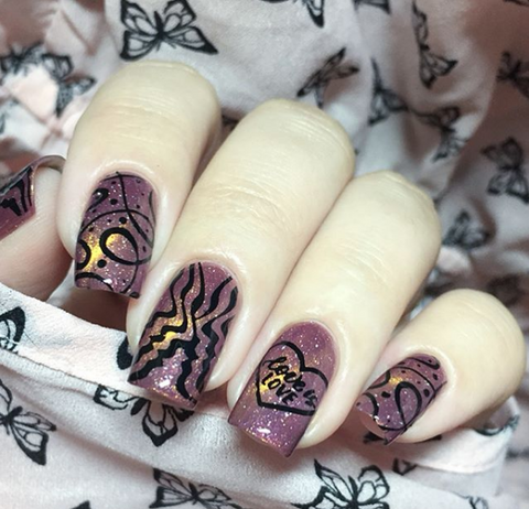 stamping nail art designs