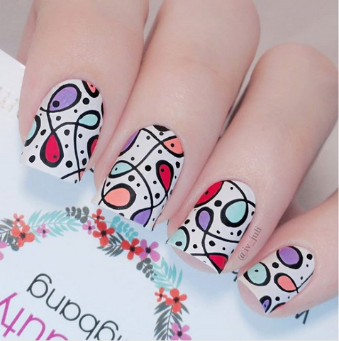 stamping nail art design