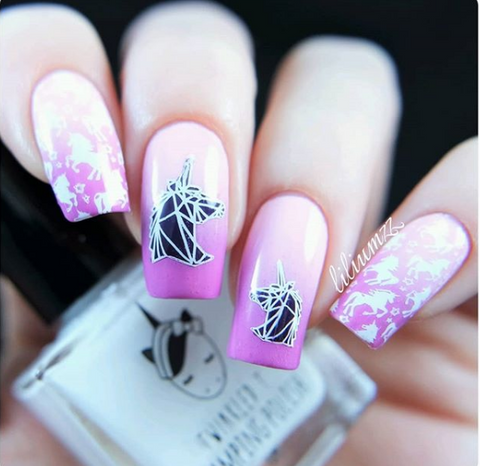 stamping nail art design