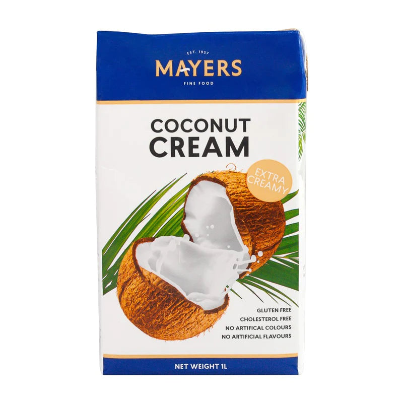 Coconut Cream UHT 1lt Mayers 1ltr Tetra Pack