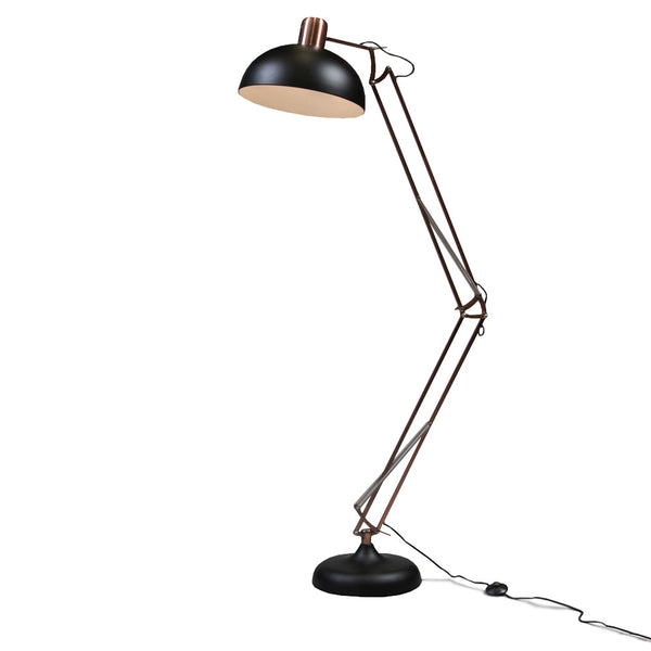 black standing lamp