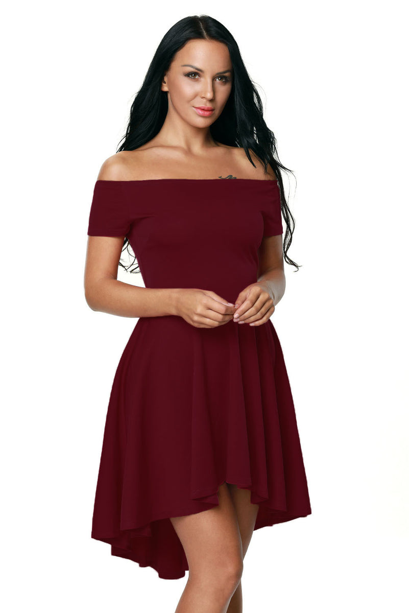 burgundy dress skater