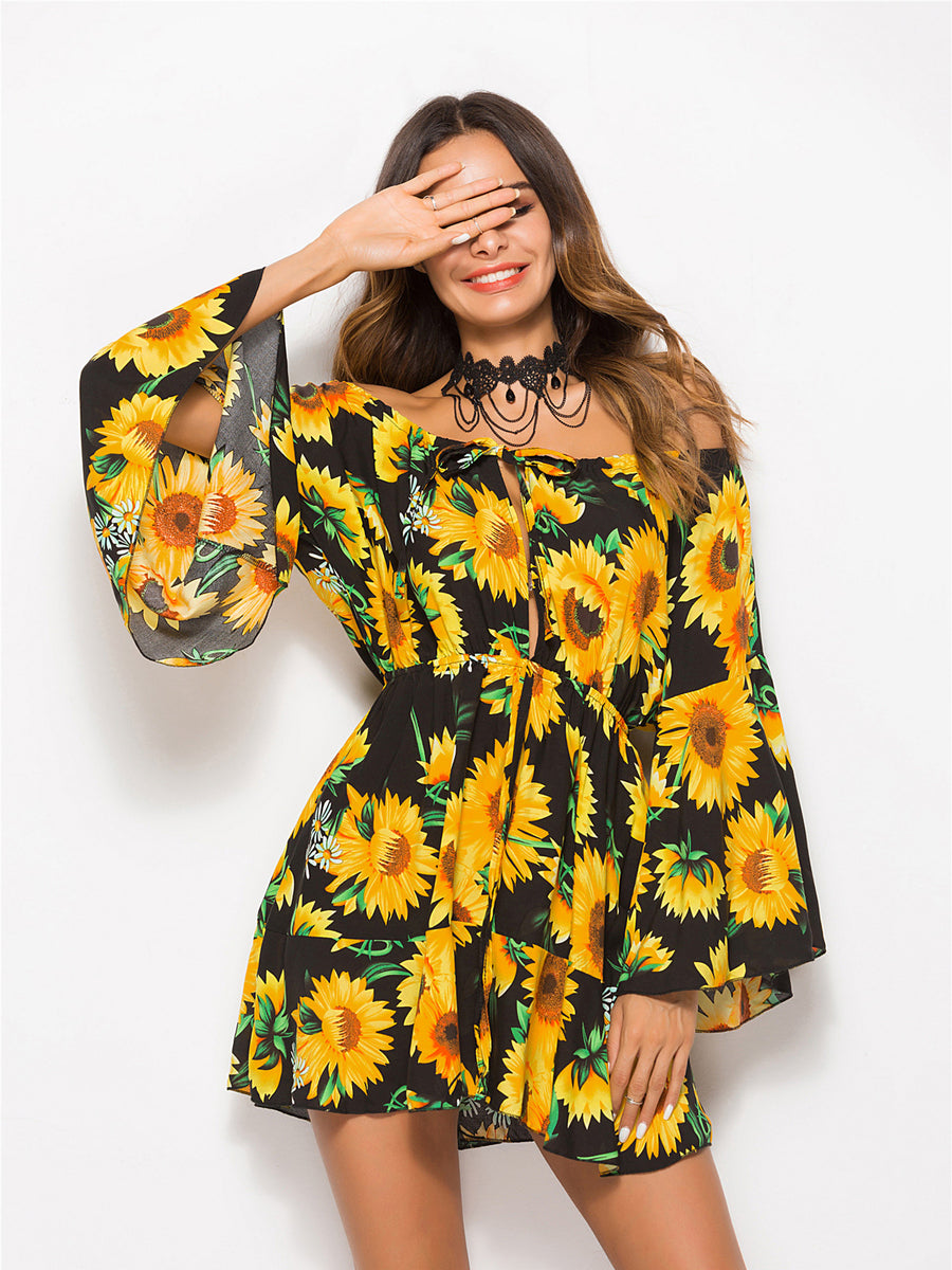 sunflower mini dress