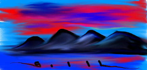 Black Mountain Vibe - Greeting Card - GallaherGallery.com
