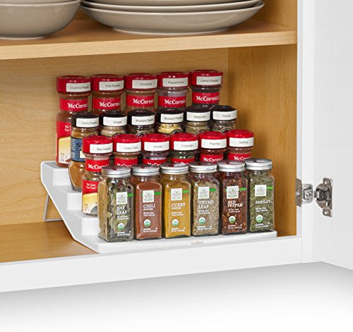 You Copia Spice Steps 4 Tier Cabinet Spice Rack Organizer White