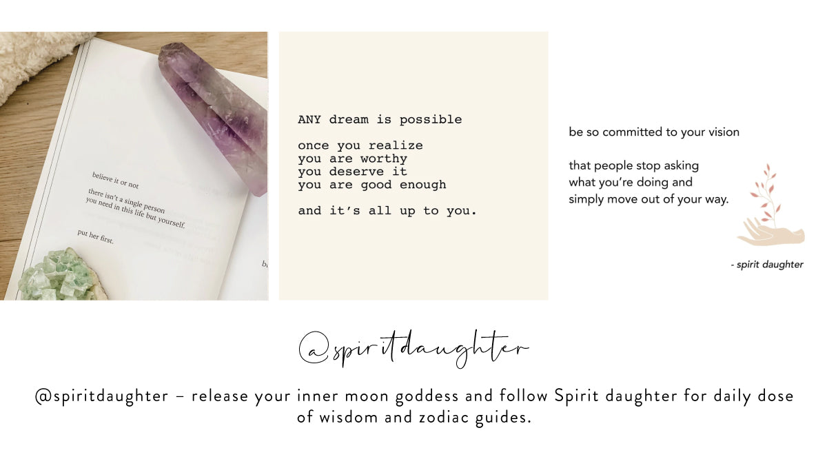 Photo of a Crystal with quotes. Follow @spiritdaughter on Instagram