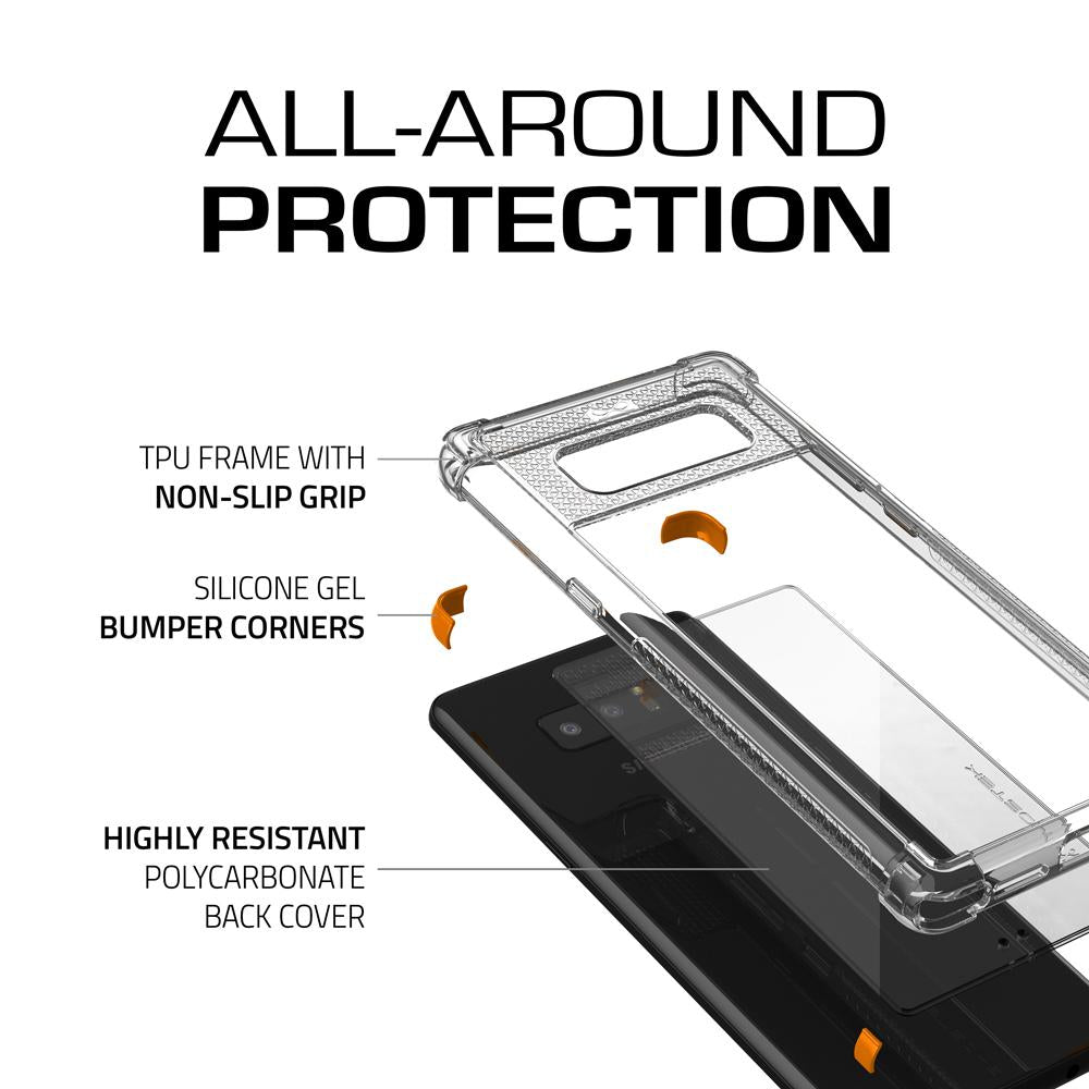 Galaxy Note 8 Case,Ghostek Covert 2 Ultra Fit Case for Samsung Galaxy Note 8 Military Grade Tested | ORANGE