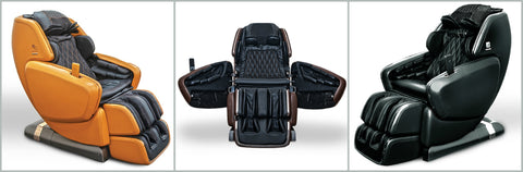 dreamwave m series massage chairs doors side view front view