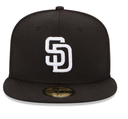 black and white padres hat