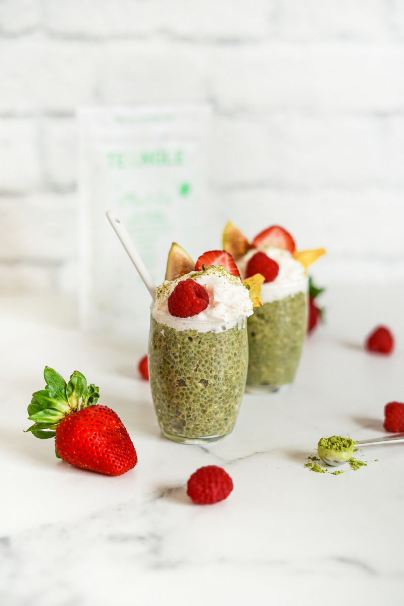 Matcha Chia Pudding Recipe - Teangle Matcha