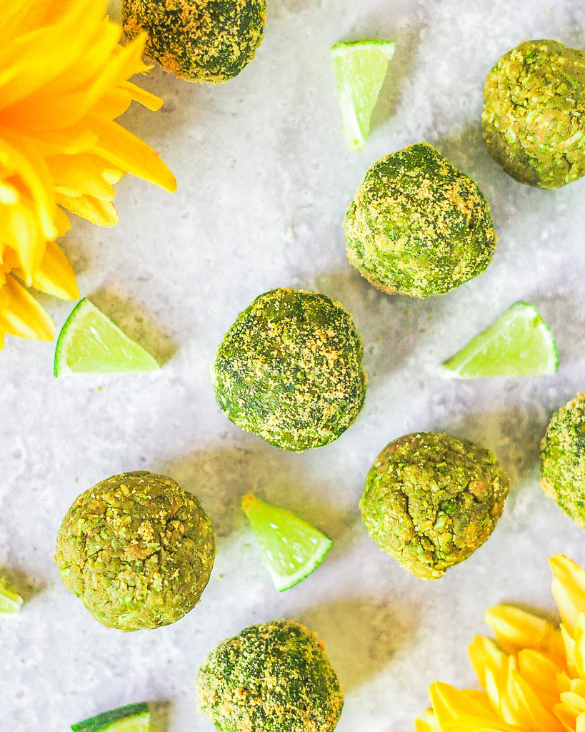 Matcha Key Lime Energy Balls