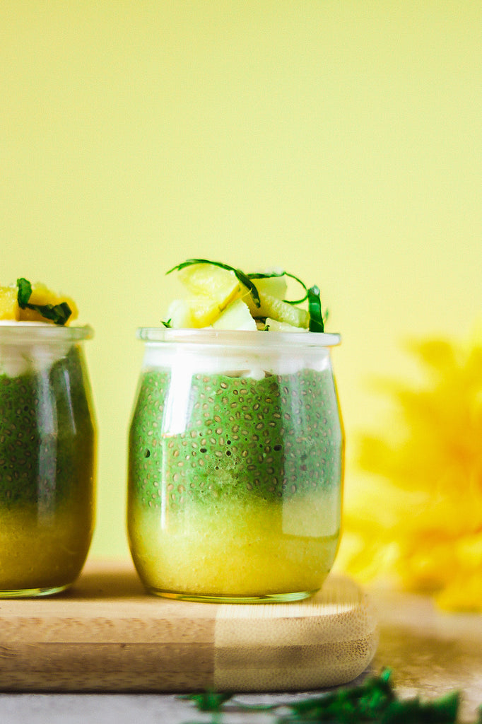 Matcha Colada Chia Pudding