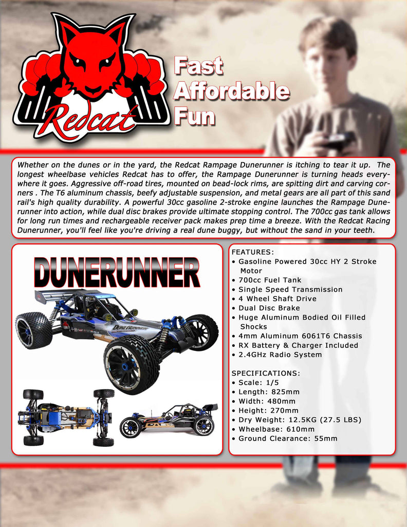 redcat dune runner top speed