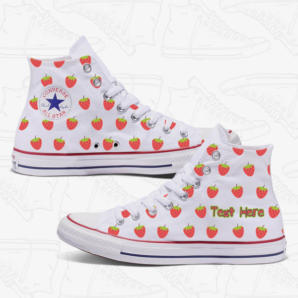 strawberry converse shoes