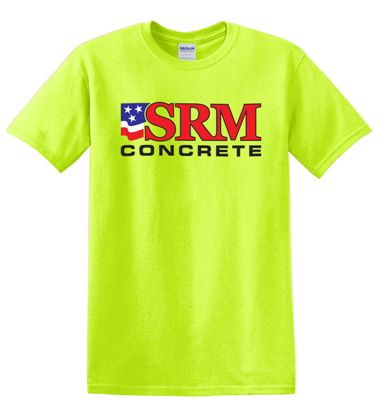 100 cotton safety green t shirts