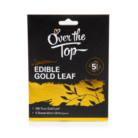 GOLD LEAF 5 SHEETS - TRANSFER FOOD GRADE