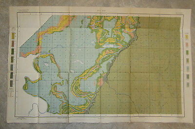 Original Old 1901 Antique Soil MAP - MISSISSIPPI - YAZOO Sheet