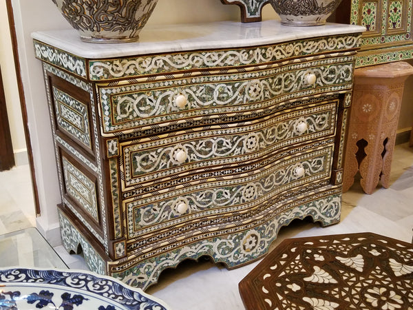 Syrian Abalone Shell Dresser Syrian Mother Of Pearl Furniture