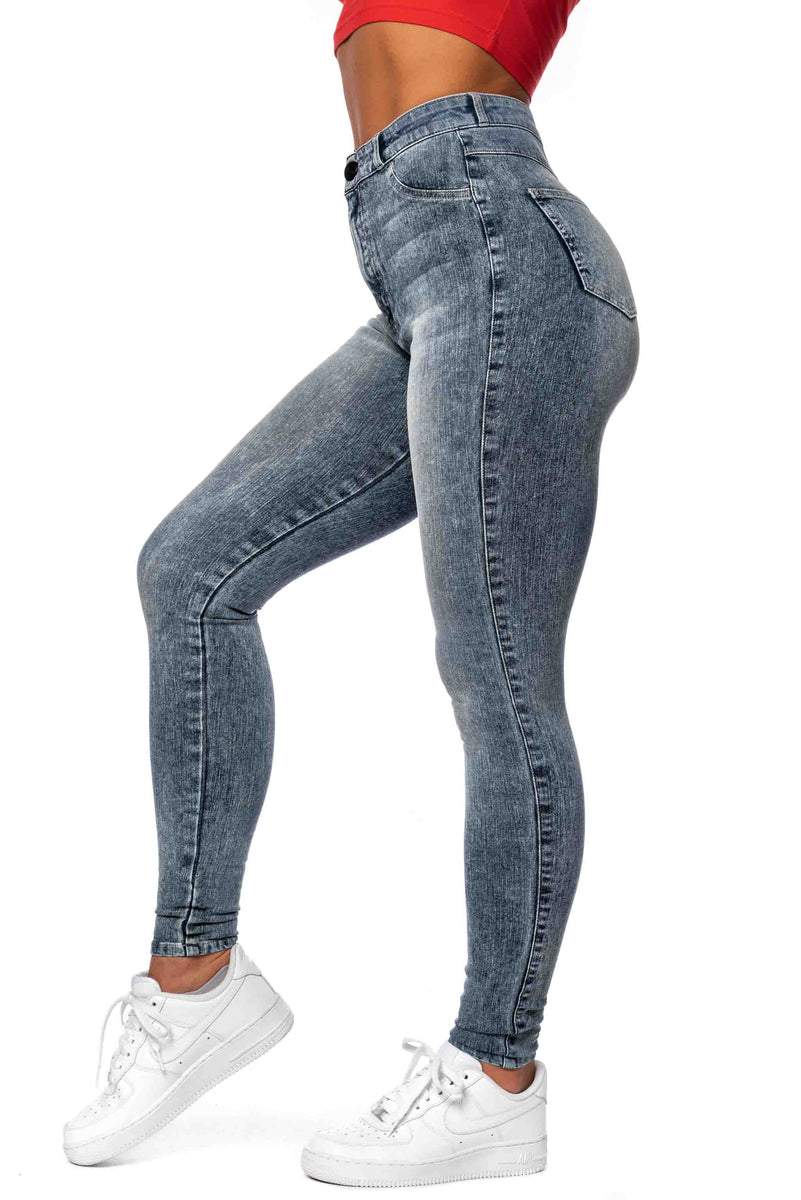 Womens 360 High Waisted Fitjeans - Acid Wash