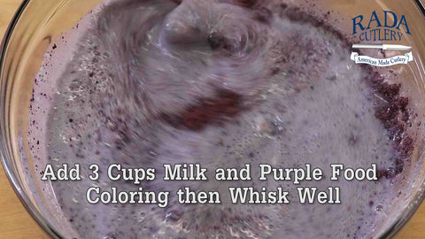 Whisk your mixture until...