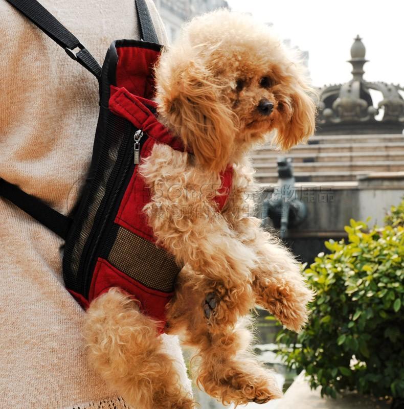 This dog shoulder carrier helps to carry your puppy on your back or 