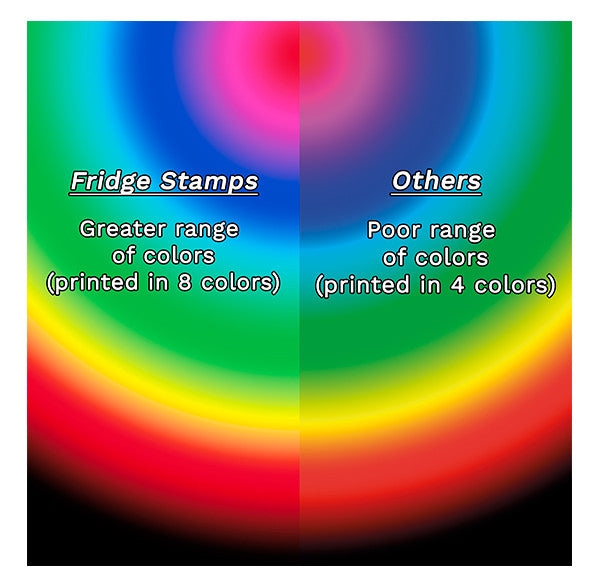 8 colors fridge magnets superior color to cmyk fridge magnets