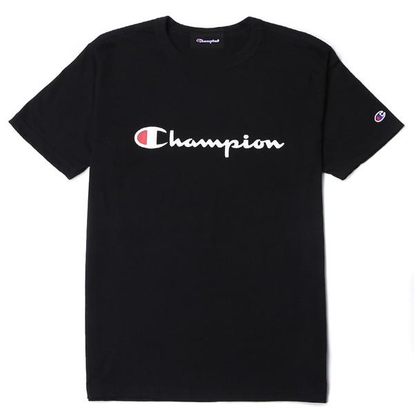 Champion Script Logo T-Shirt Black 