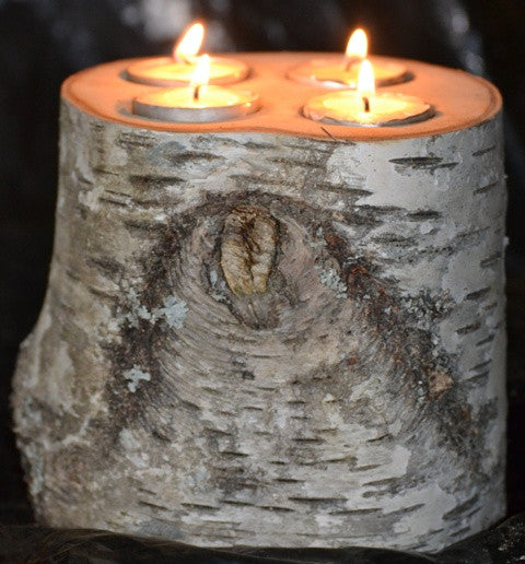 BIRCH WOOD CANDLE HOLDER HACK - Saved from Salvage