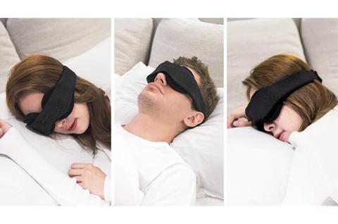 Modular Sleep Eye Mask with Adjustable Strap 100% Blackout