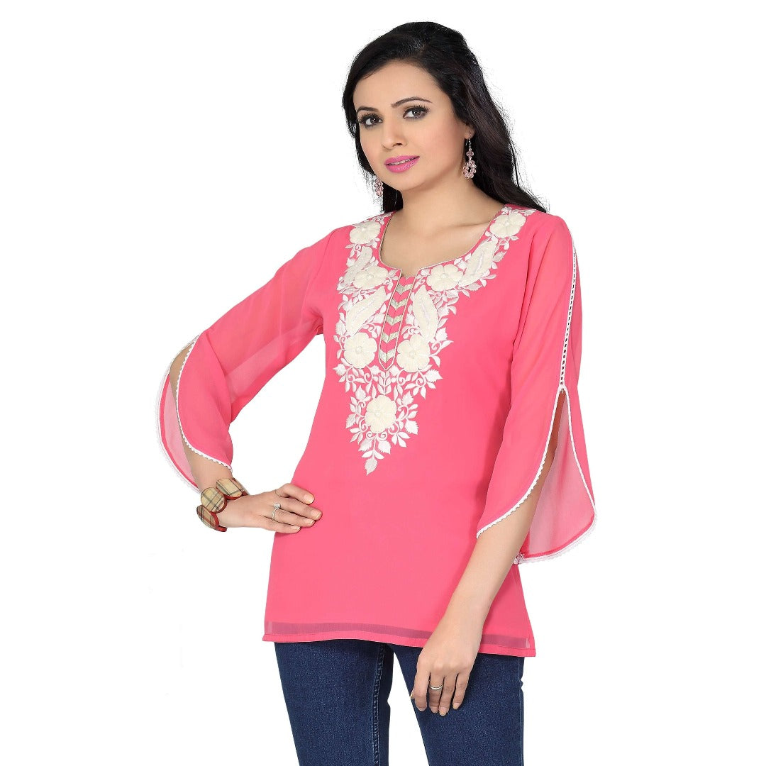 Embroidered Ladies Tunics to wear over jeans | Kurtis | Chiro's By ...