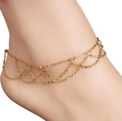 Chain Link Waves Anklets Online India