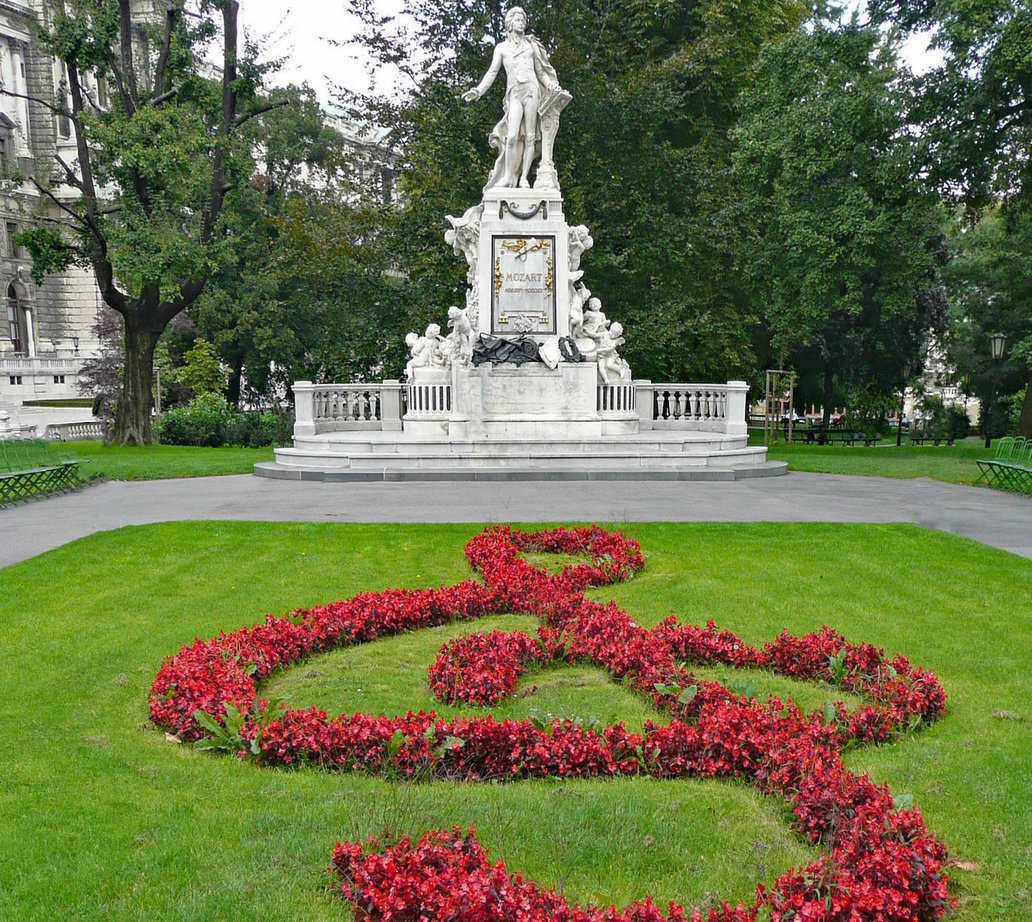 Mozart's Monument in Vienna