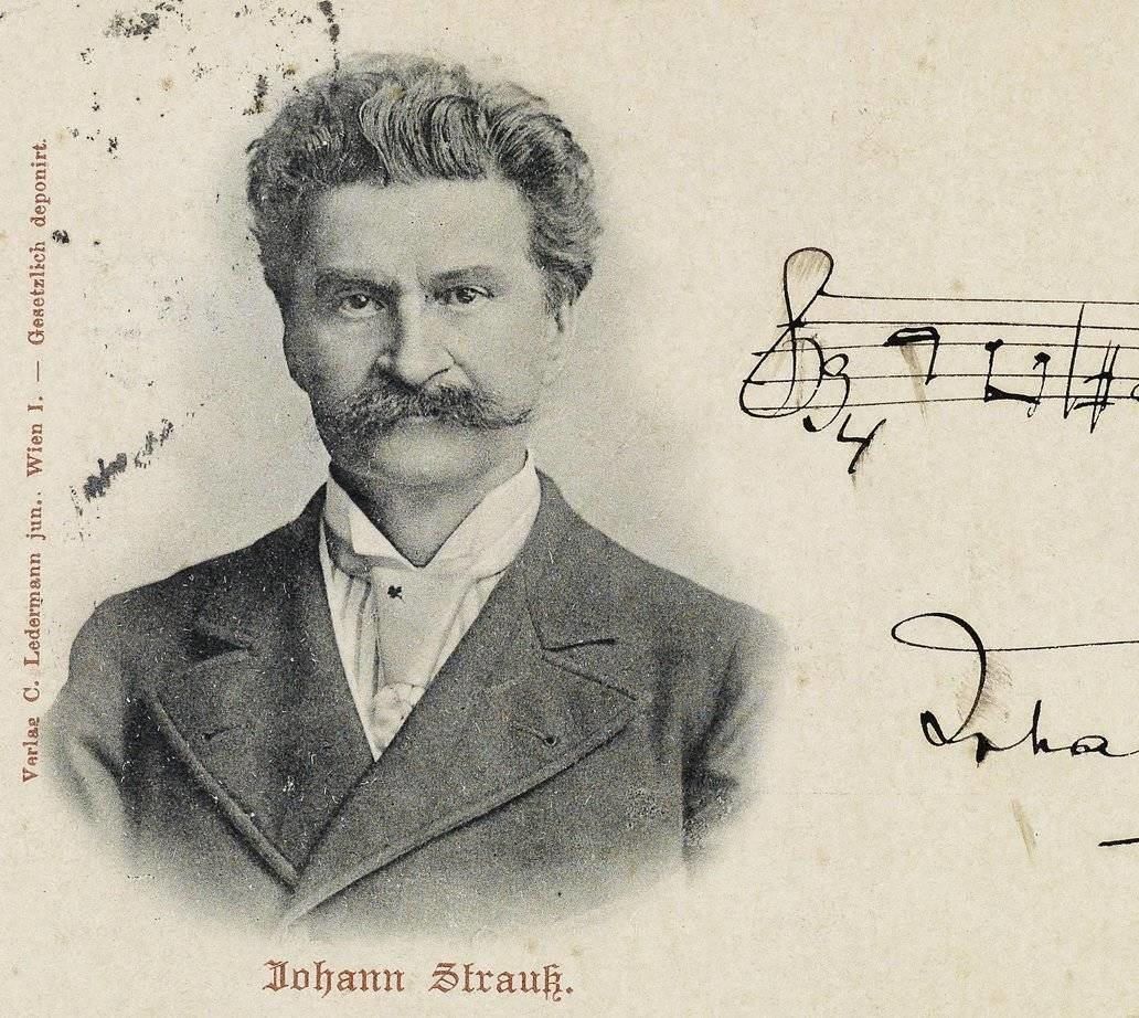 Johann Strauss Postcard Portrait