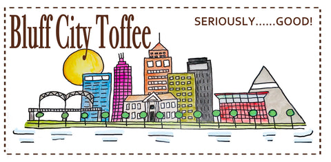 Bluff City Toffee Seriously Good Logo