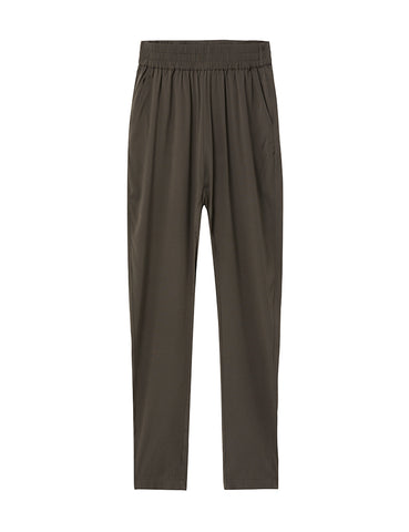 Silk Slouch Pant - Earth