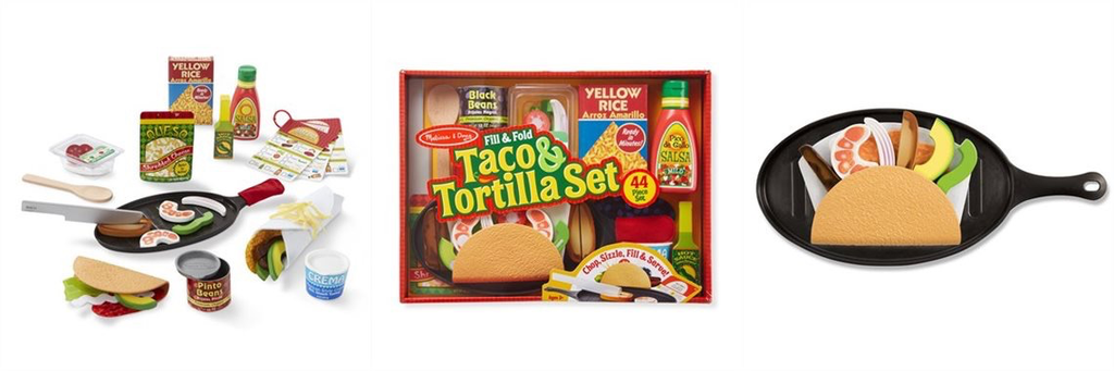 melissa & doug fill & fold taco & tortilla set
