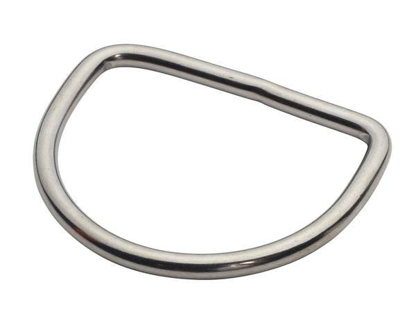 cond. SS 2-inch 45-degree bent D-ring for scuba harness Exc 