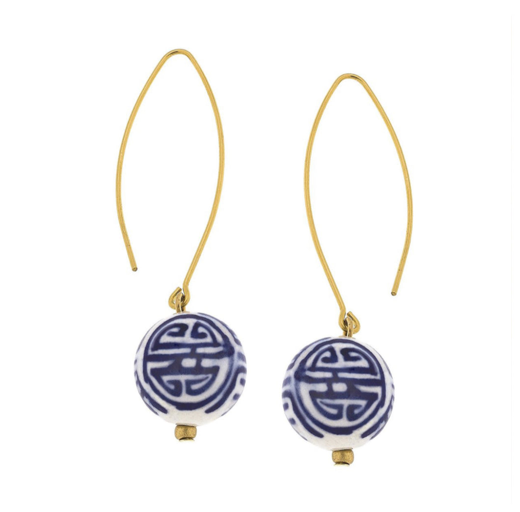 Porcelain Threader Earrings