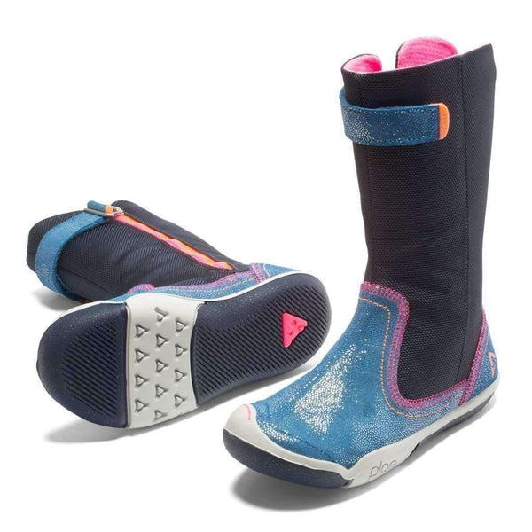 Plae Camille Shimmer Navy Boots - kids 