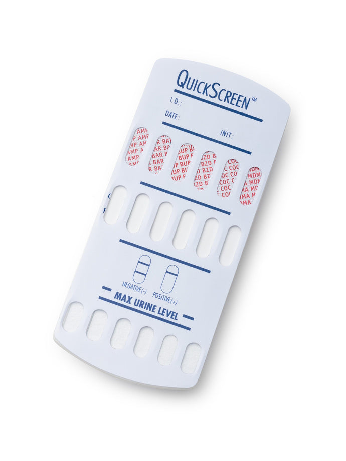 12 Panel QuickScreen Dip Card - 9402 - AMP, BAR, BZD, BUP-10, COC-300, MDMA, MET-500, MTD, OPI-300, OXY-100, PCP, THC + Timer-Countrywide Testing