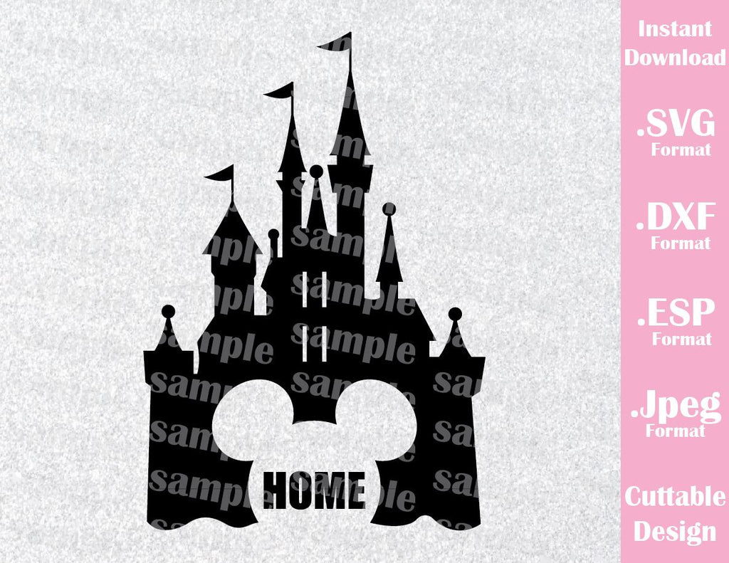 Download Castle Mickey Ears Home Inspired Cutting File in SVG, ESP ...