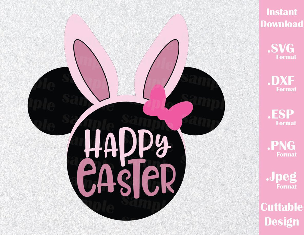 Download Easter Minnie Ears Happy Easter Inspired Cutting File in ...