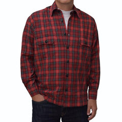 Red check overshirt