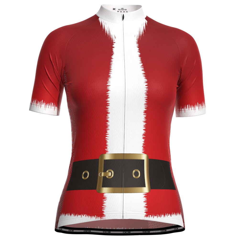 Christmas Santa Suit Cycling Jersey Short Sleeve 