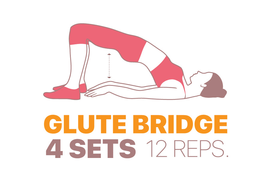 Leg exercises to do at home - Glute Bridge